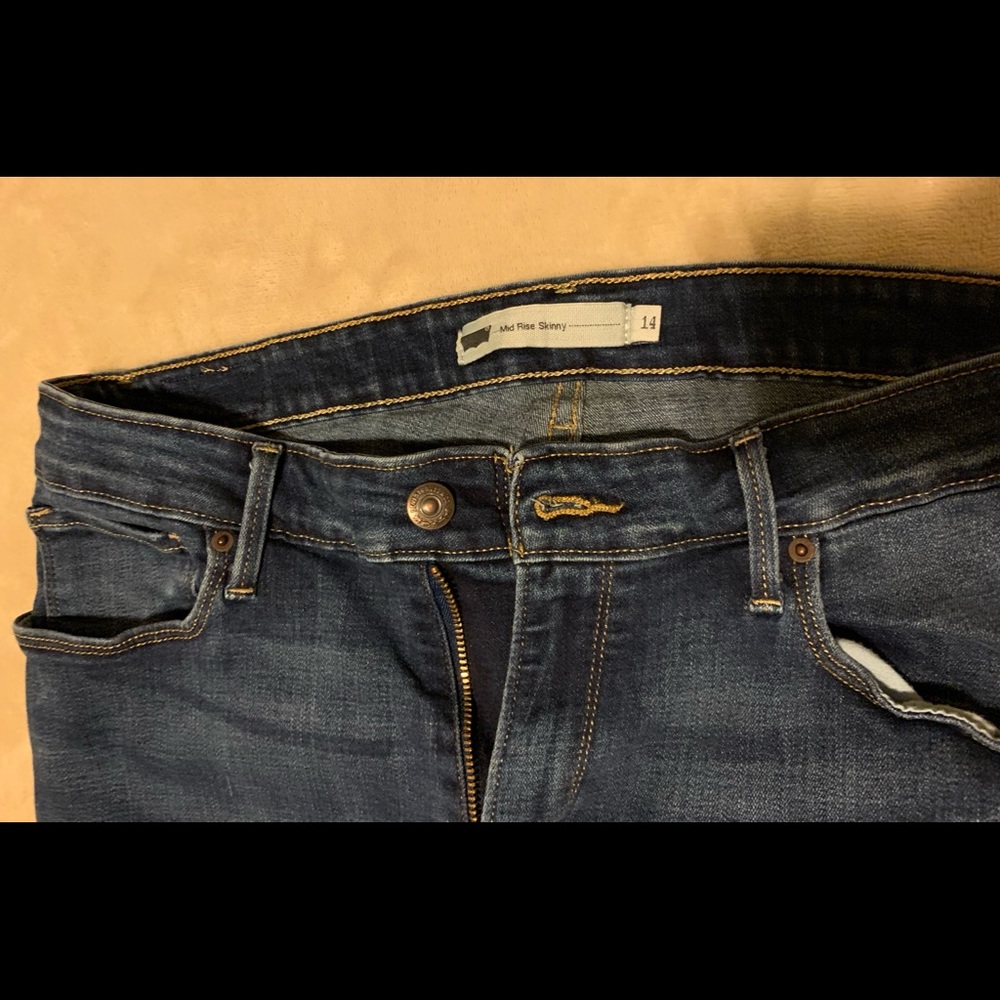 LEVI’S Mid Rise Skinny Jeans NEW - Picture 4 of 5